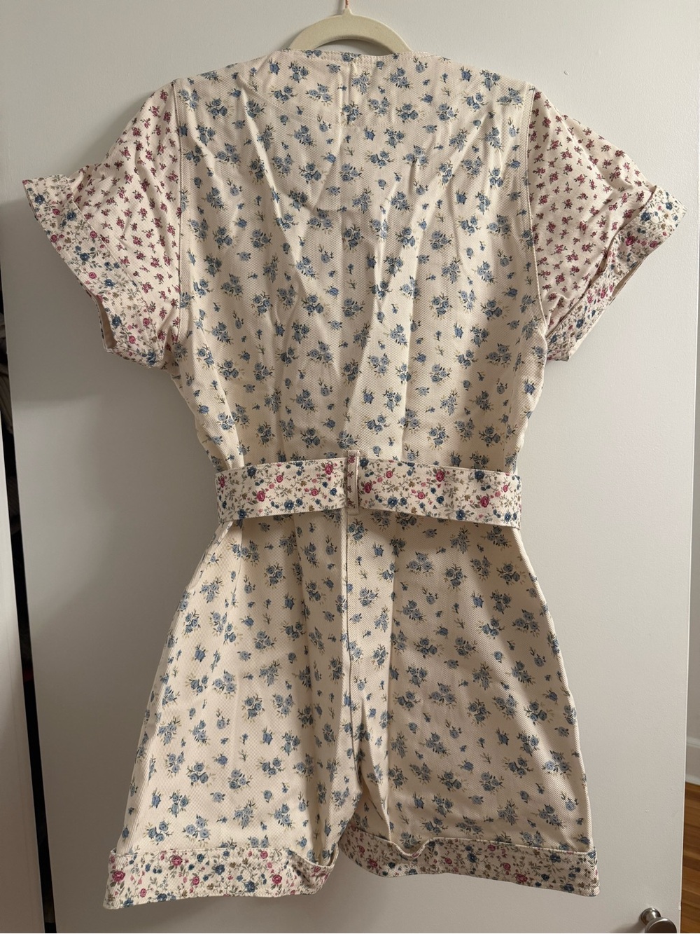 New Sezane Gallipoli Floral Denim Romper in Size 38 (6) - Picture 6 of 6
